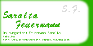 sarolta feuermann business card